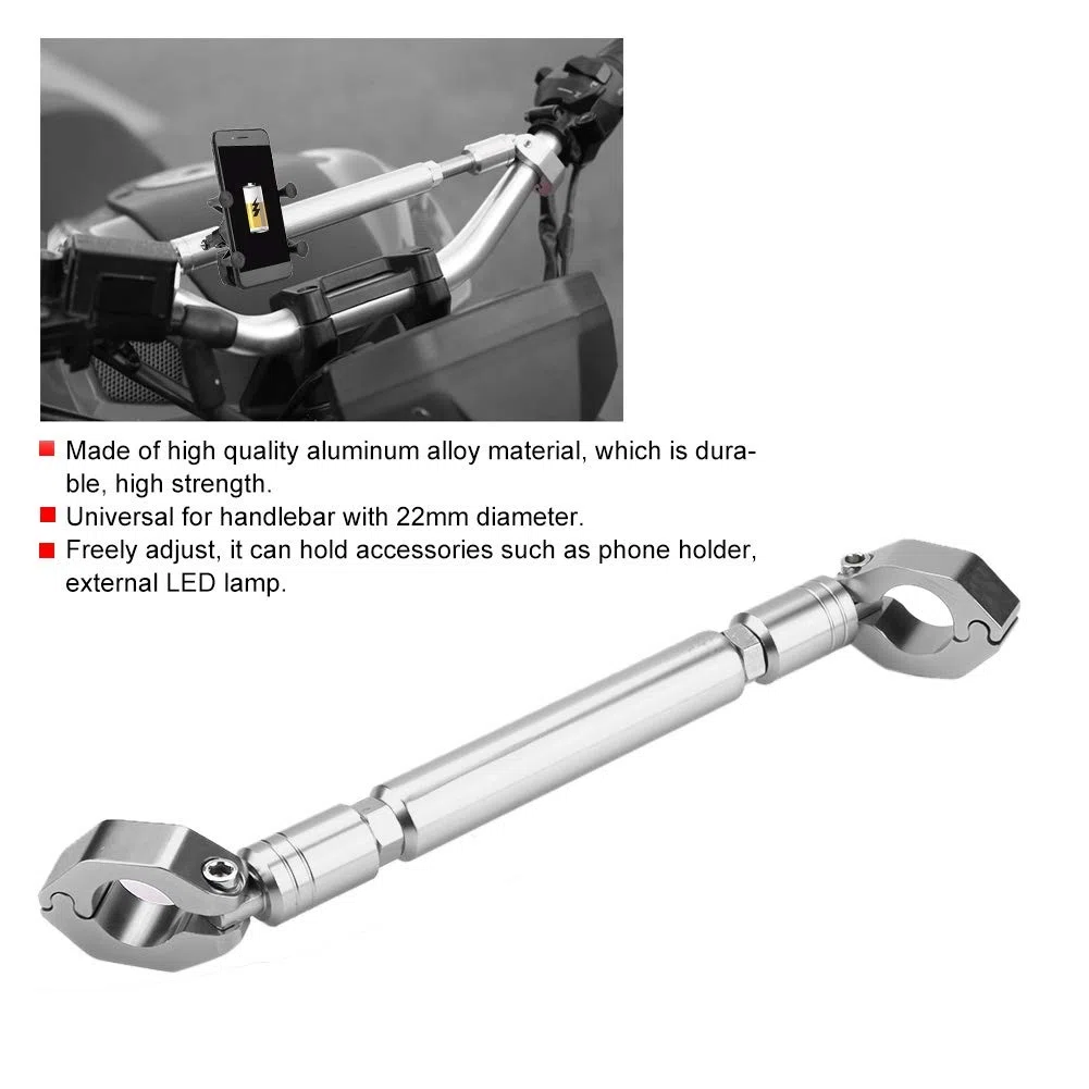 Barra de equilibrio de la motocicleta, aleación de aluminio Equilibrio de la motocicleta Manillar Barra transversal Accesorios de moto(astilla)