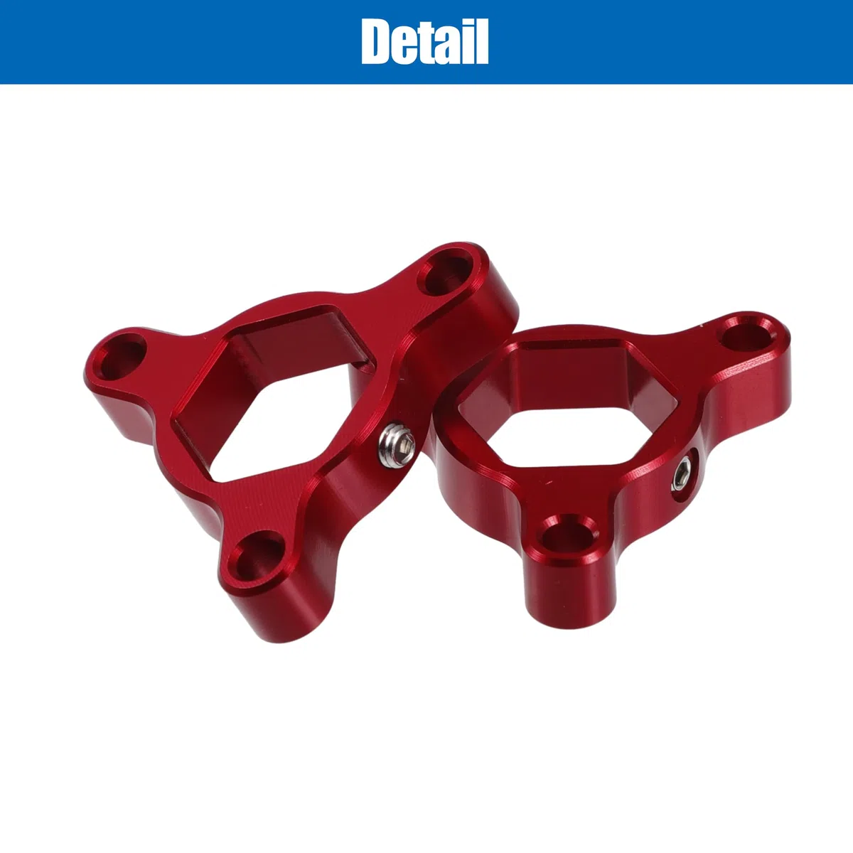 Motoforti 17Mm Ajustadores De Precarga De Horquilla Cnc Para Motocicleta De Carreras De Aleación De Aluminio Rojo - Paquete de 2