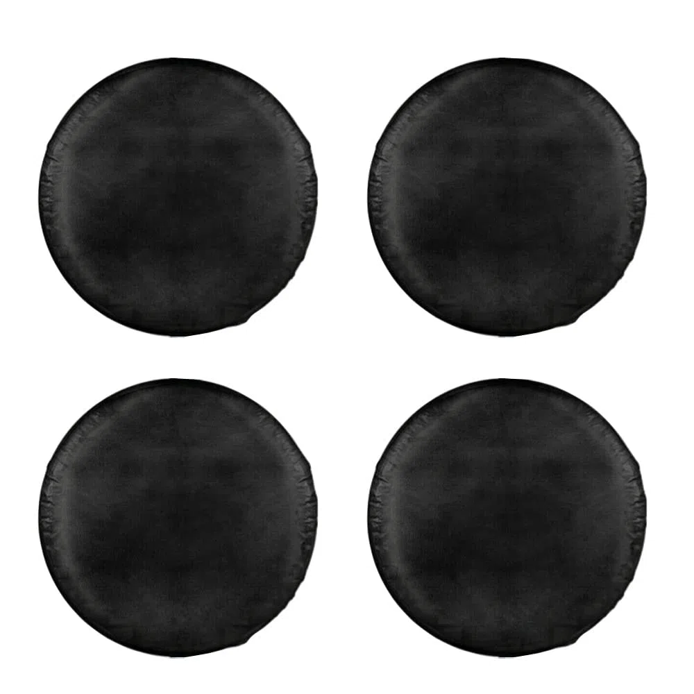 ETOPARS 4 Piezas Cubiertas de Neumáticos 18-21 Pulgadas Impermeable Cubierta de llanta de Refacción Cubierta Neumático Funda Protector para Ruedas Remolque Negro