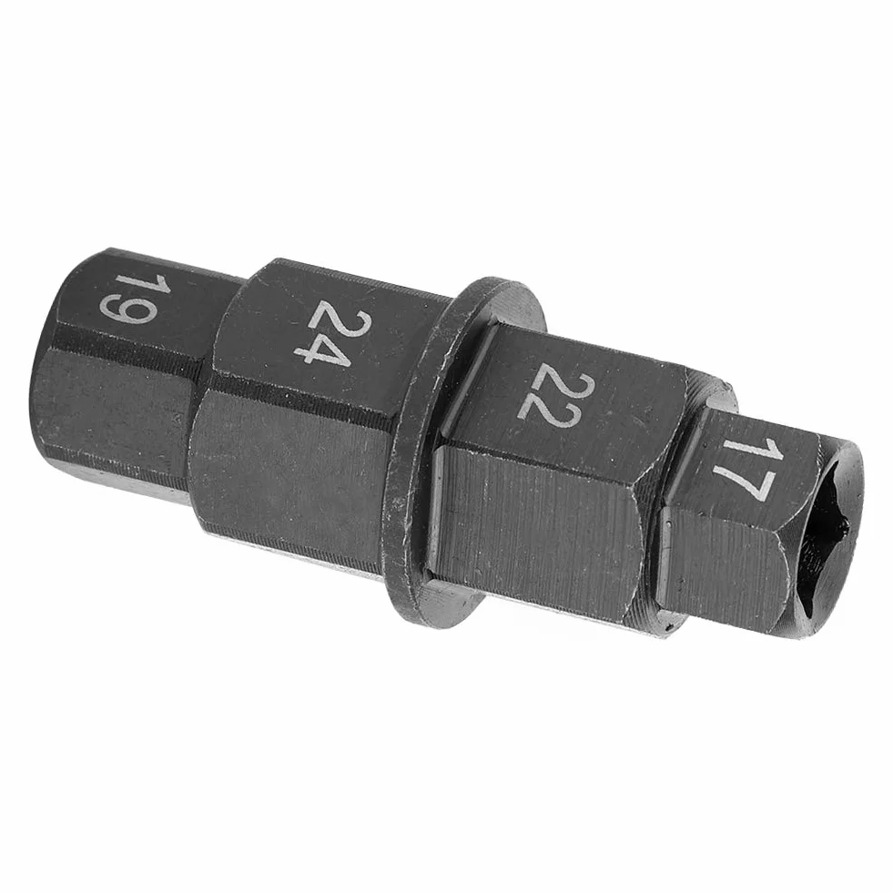 Terisass Motocicleta Eje Herramienta de desmontaje de la Rueda Husillo Desmontaje Llave Motocicleta Moto Ruedas Herramienta Llave hexagonal Negro Ajuste