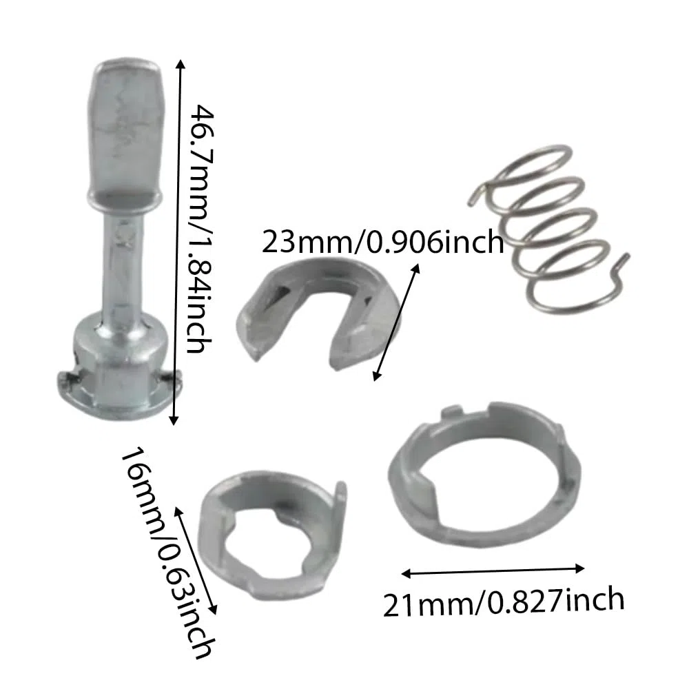 Kit de reparación de cerradura de puerta de coche, kit de reparación de cilindro compatible con Volkswagen Golf Polo compatible con BMW E46 Serie 3 2002-2006 604837167