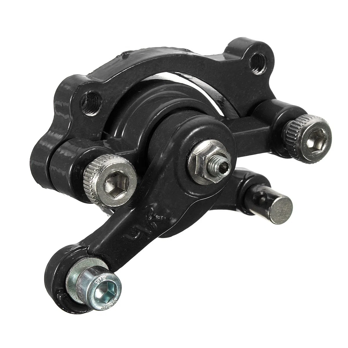 MOMOALA Alamor Izquierda 47Cc 49Cc Pinza De Freno para Mini Bici De La Suciedad ATV Quad Goped Scooter Go Kart-Negro