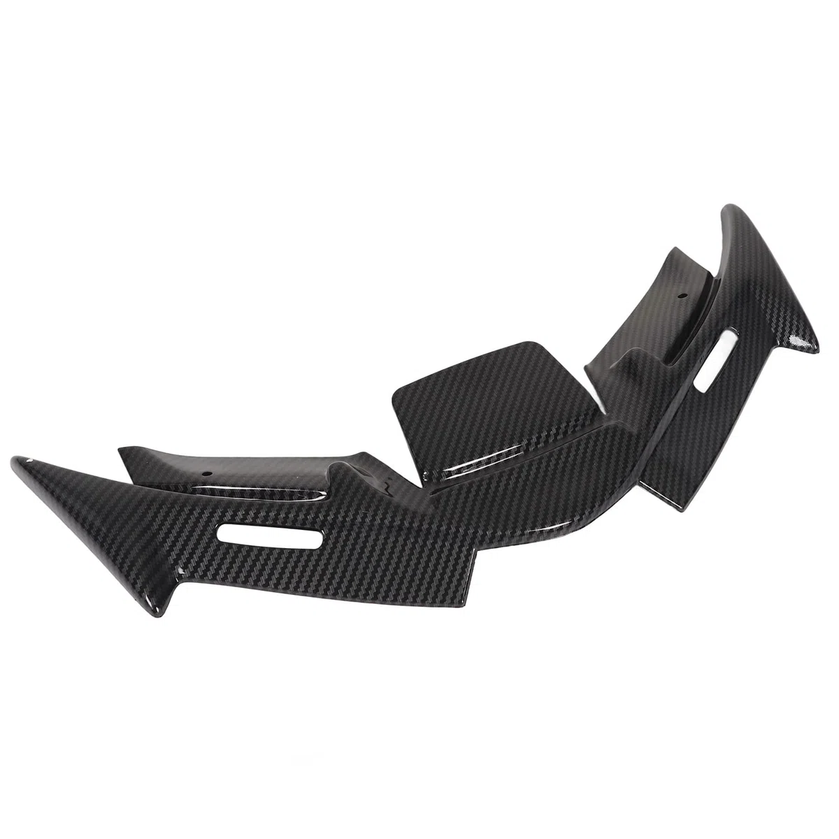 Alerón de carenado delantero para YZF R15 V4 2022 y posteriores, cubierta de alerón de carenado aerodinámico de ABS para motocicleta con diseño deportivo, pieza de repuesto (Patrón de fibra de
