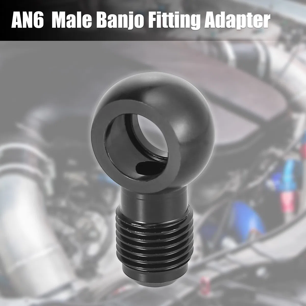 X AUTOHAUX 1 Pieza Diámetro 12mm Combustible Banjo Adaptador A 6AN Macho Adaptador abocinado Conector