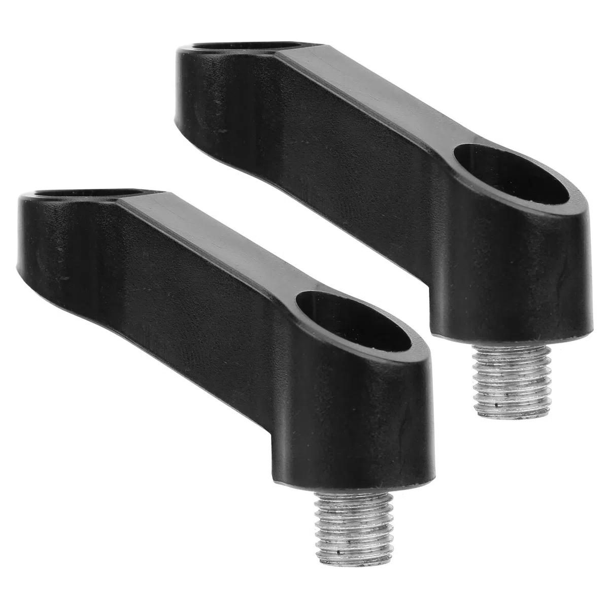 2 piezas 0.4in M10 motocicleta espejo elevador espaciadores adaptador de extensión accesorio universal Adaptador de espejo de motocicleta Manillar Espejo elevador Manillar Extensor de espejo M10 Espej