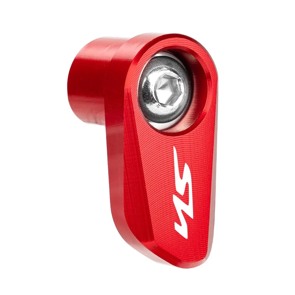 Apto para SH125 SH150 SH300 SH350 SH 125i 150i 300i 350i Aluminio Accesorios Motocicleta Rueda Delantera ABS Sensor Protector Tapa (Rojo)