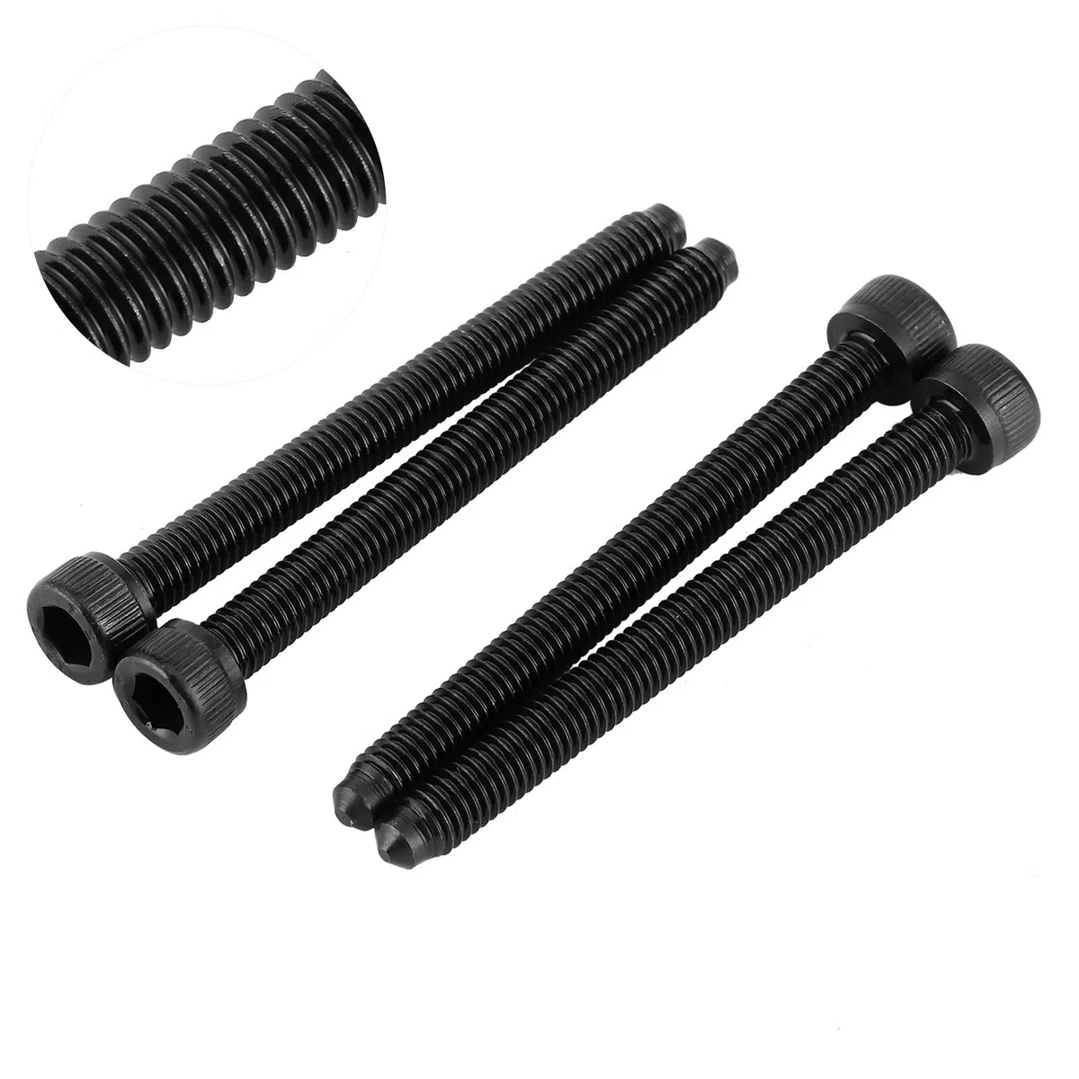Yctze Juego de pernos de inyector de hierro 038103385A de repuesto para motor ARL ADT ATD ASZ BLS (paquete de 4, M6x64)