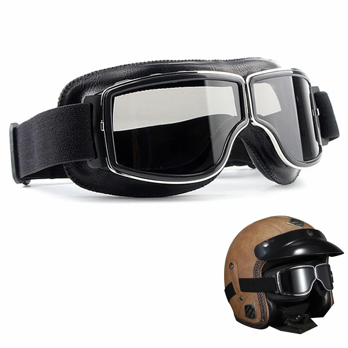 Amacoam Gafas de ciclismo resistentes al viento para motocicleta y deportes de bicicleta
