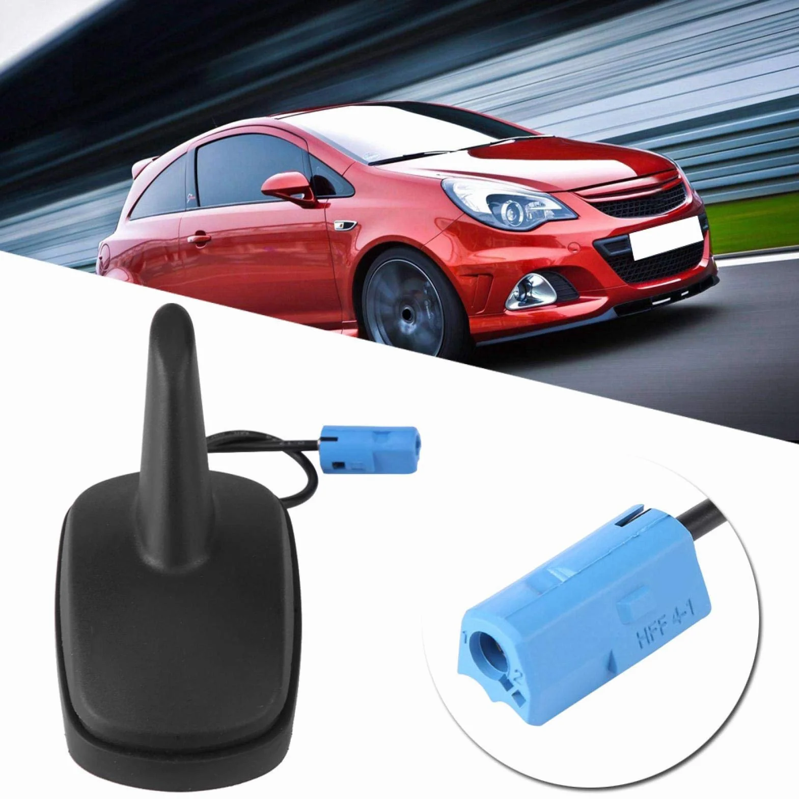 Antena para Techo de Coche, Antena de Aleta de tiburón para Techo de Coche, Compatible con Opel Astra Zafira Vauxhall Vectra, Accesorios de instalación y reparación de automóviles