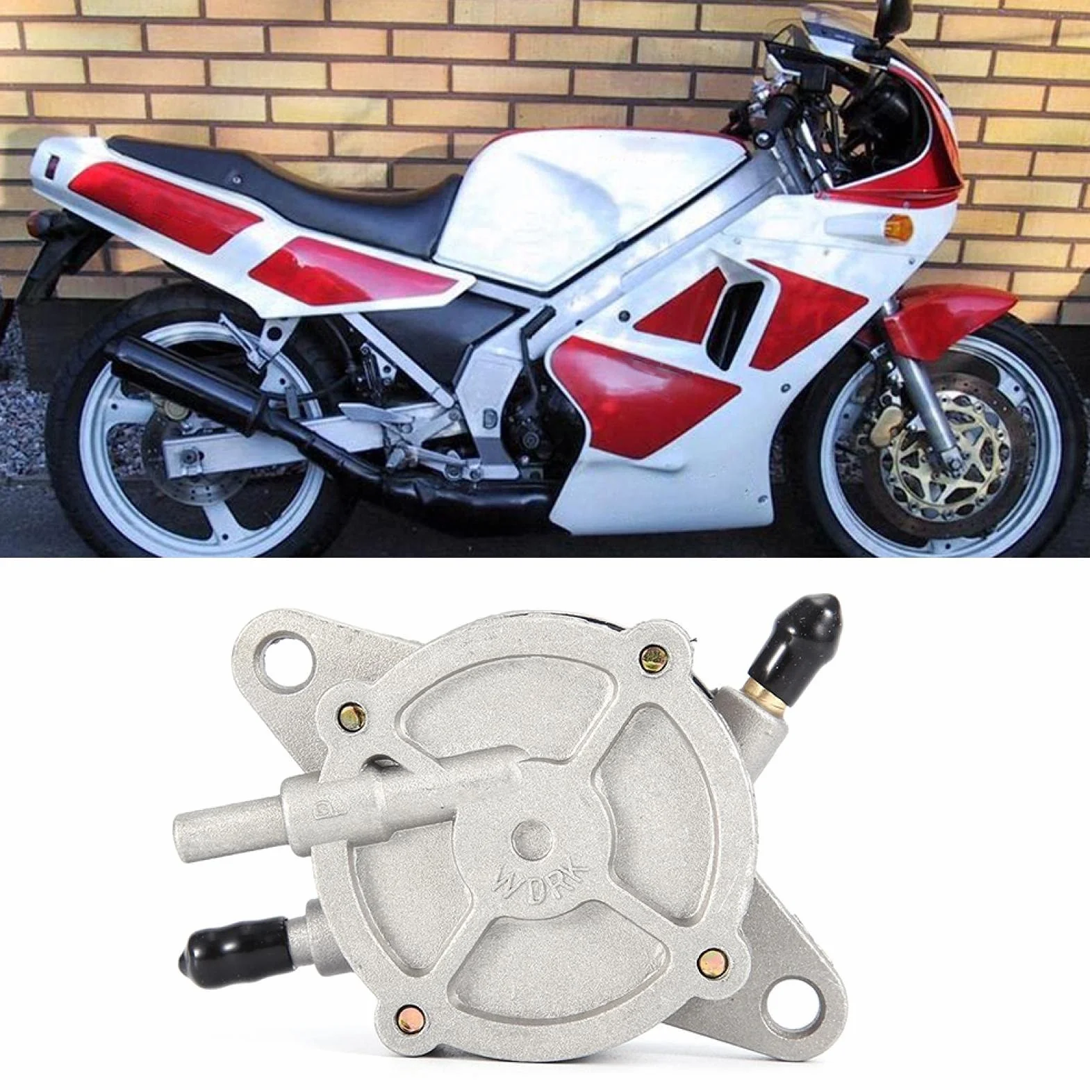 Bomba de Combustible Bomba de Combustible de Vacío Bomba de Combustible de Vacío de Gas Bomba de Combustible de Vacío de Aleación de Aluminio para Motocicleta Scooter Gy6 50cc - 250cc