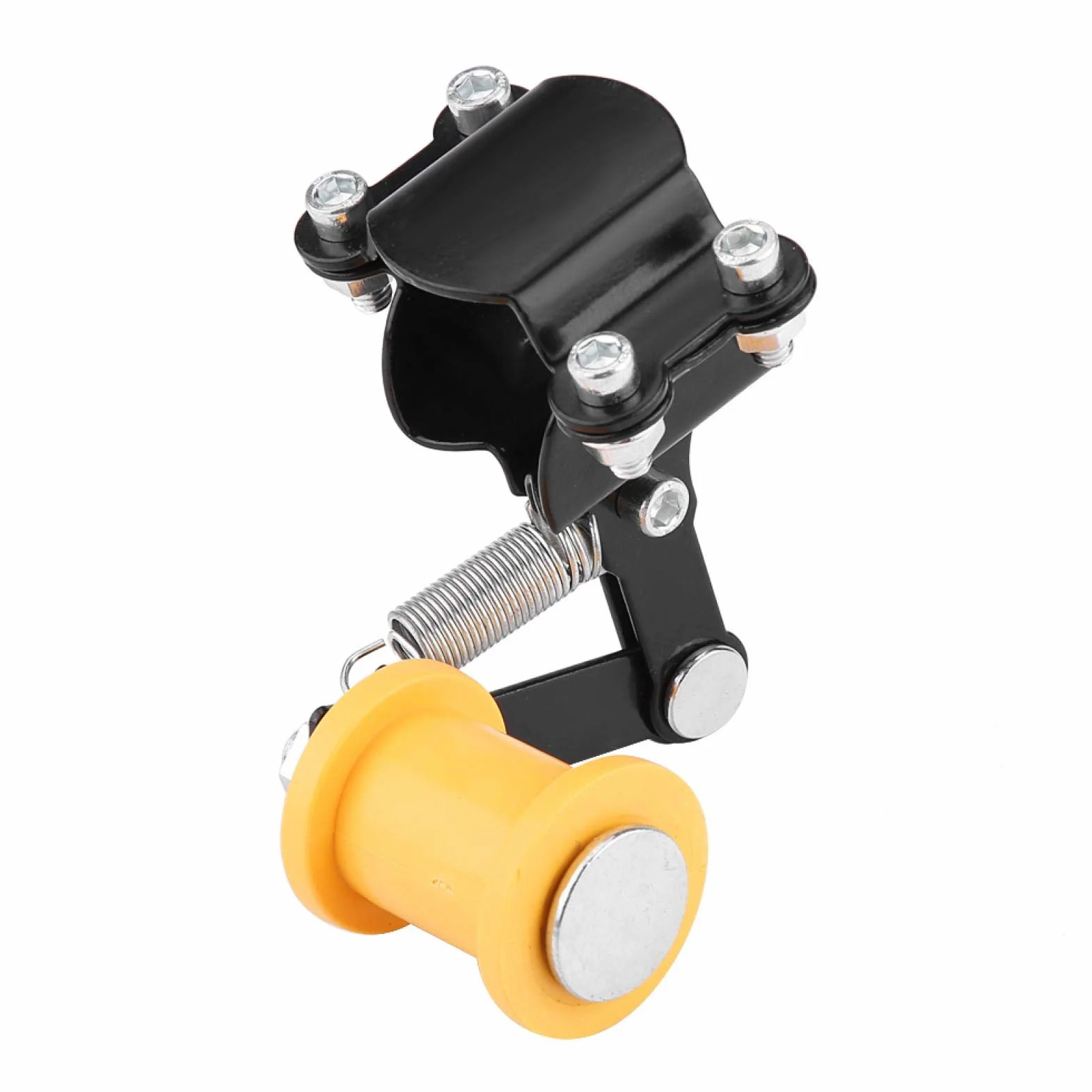 Guía de Cadena Tensor de cadena de motocicleta, tensor de cadena ajustable 3.3 cm Tensor de cadena automático de motocicleta Piezas de modificación general de motocicleta (negro)