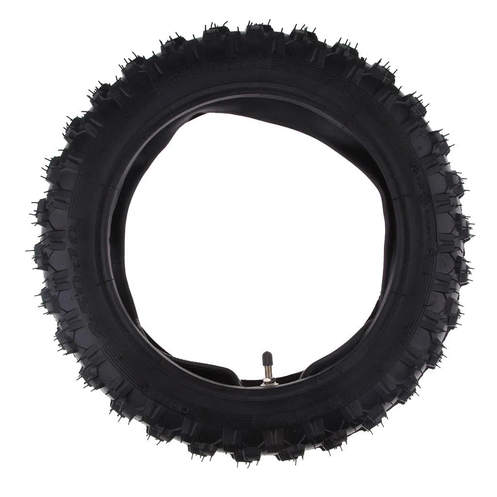 Rueda de Goma 2.50-10 2.50x10 con Cámara de Aire, Juego de Neumáticos y Cámaras de Caucho para Honda CRF50 XR50