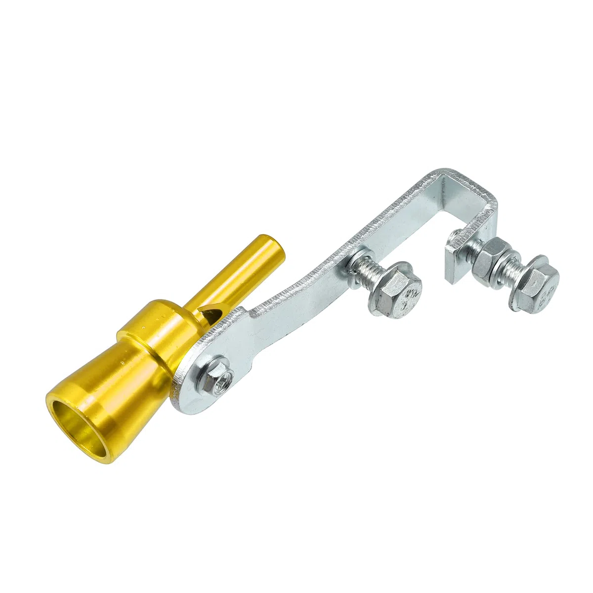 X AUTOHAUX 5uds Universal Coche Turbo Sonido Silbato Escape Silenciador Tono dorado S