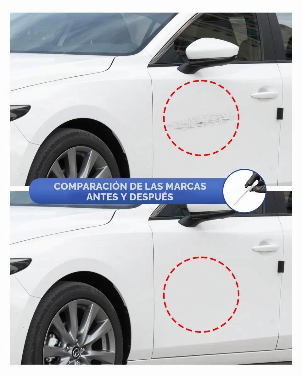 Lápiz de retoque para Mazda 25D/26G Snowflake White Pearl Tricoat – Conformidad exacta para chips y arañazos