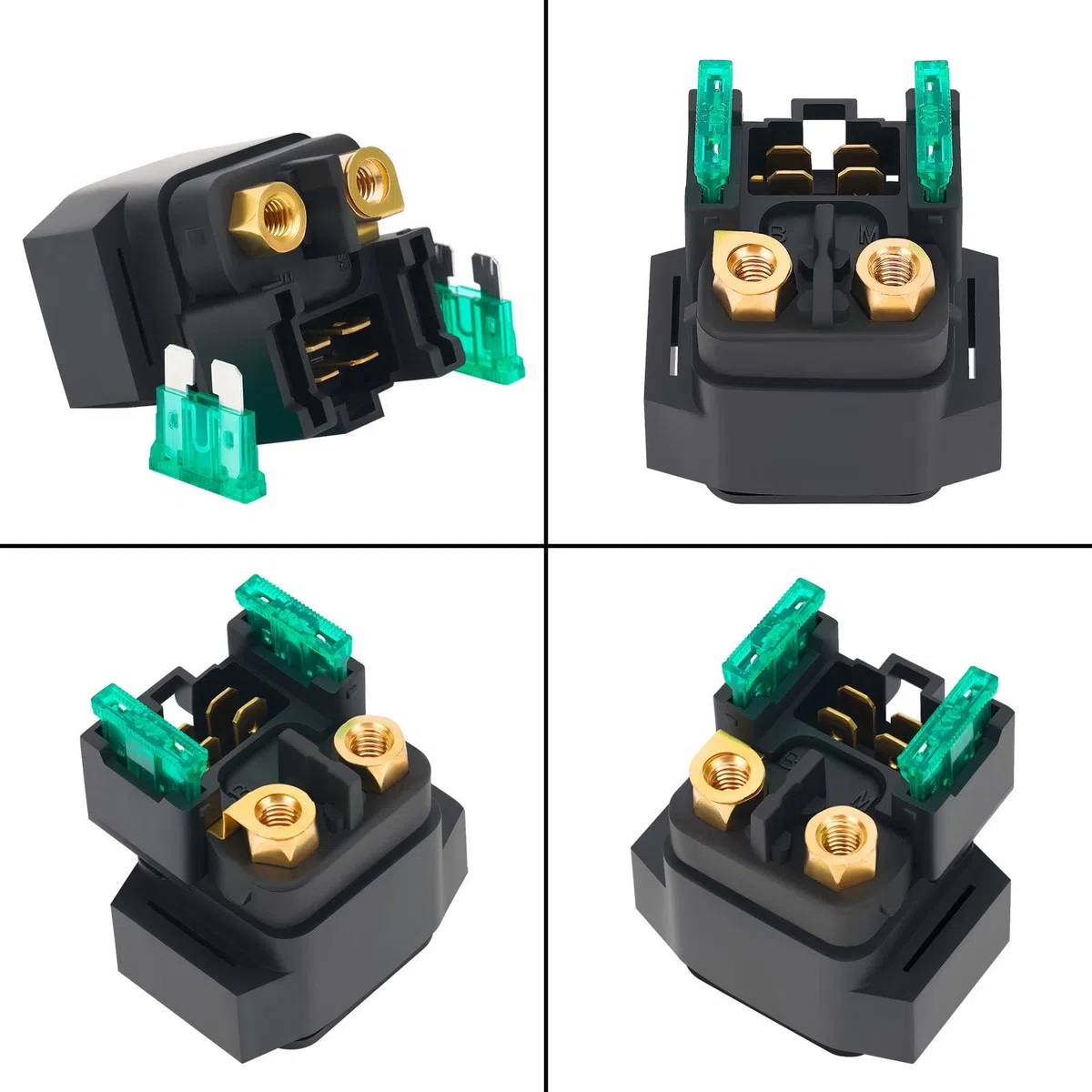 AHL Motocicleta Relé de Arranque Solenoide 4BH-81940-00-00 4BH-81940-02-00 Compatible con Yamaha FZ6-SHG FZ6 FAZER S2 2007-2009/FZ6-S FZS6V FZ6 FAZER 2006/FZ6-SHG FZS6Y FZ6 FAZER S2 2007-2009
