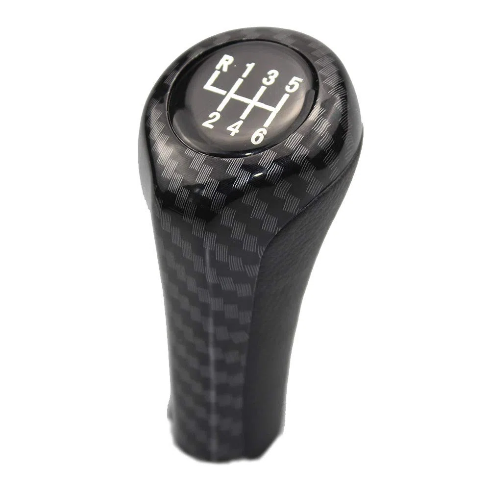 6 Velocidades Coche Pomo Palanca de Cambios Cubierta de Polvo BMW E36 E46 F30 E60 E61 E28 E34 E39 E63 E64 E81 E82 F20 E90 E91 E92 E93 E30 E23 E32 E38 E83 F25 E53 E85 E86 Z5 Z8 E52 (Fibra de carbon)