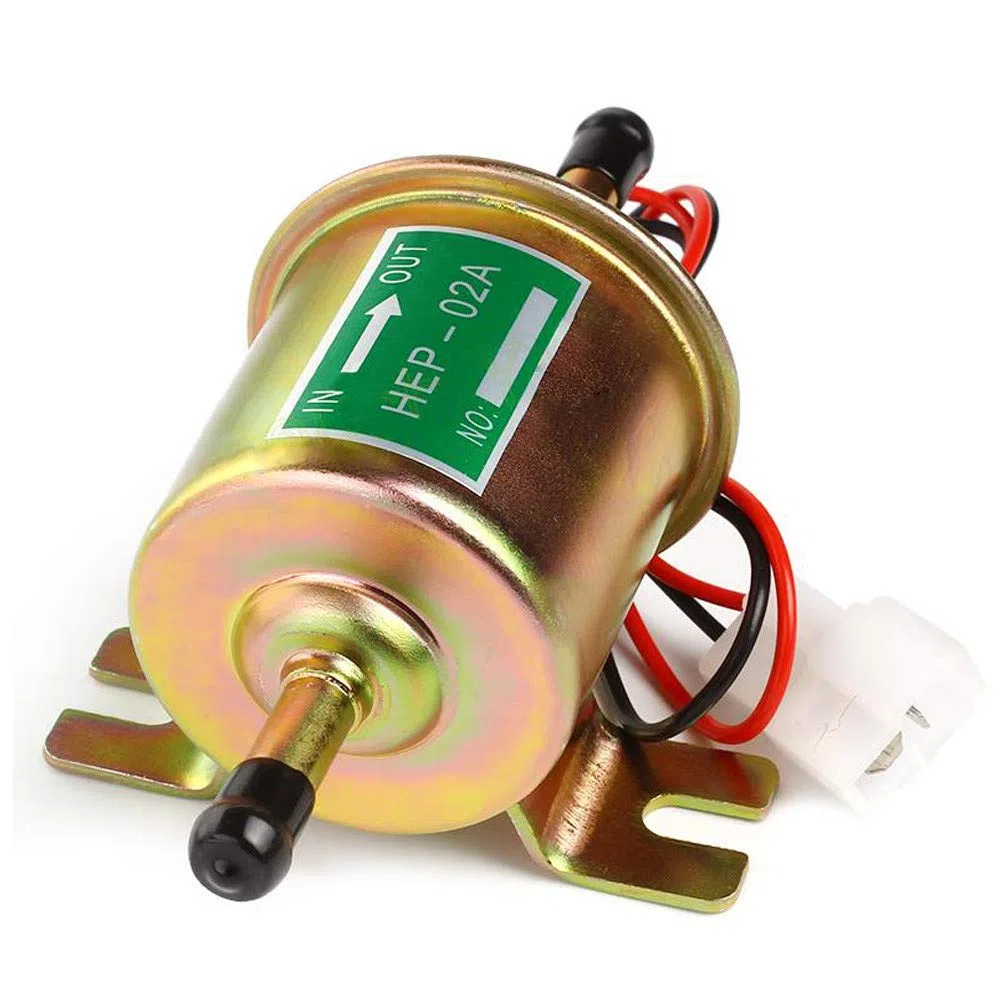 CarBole Bomba de Combustible Eléctrica Universal de 12 V Para Gasolina, Diésel, Bomba Externa (4-7 psi), 380 Bobinas de Cobre Circulares, Corriente de 1,0-2,0 A