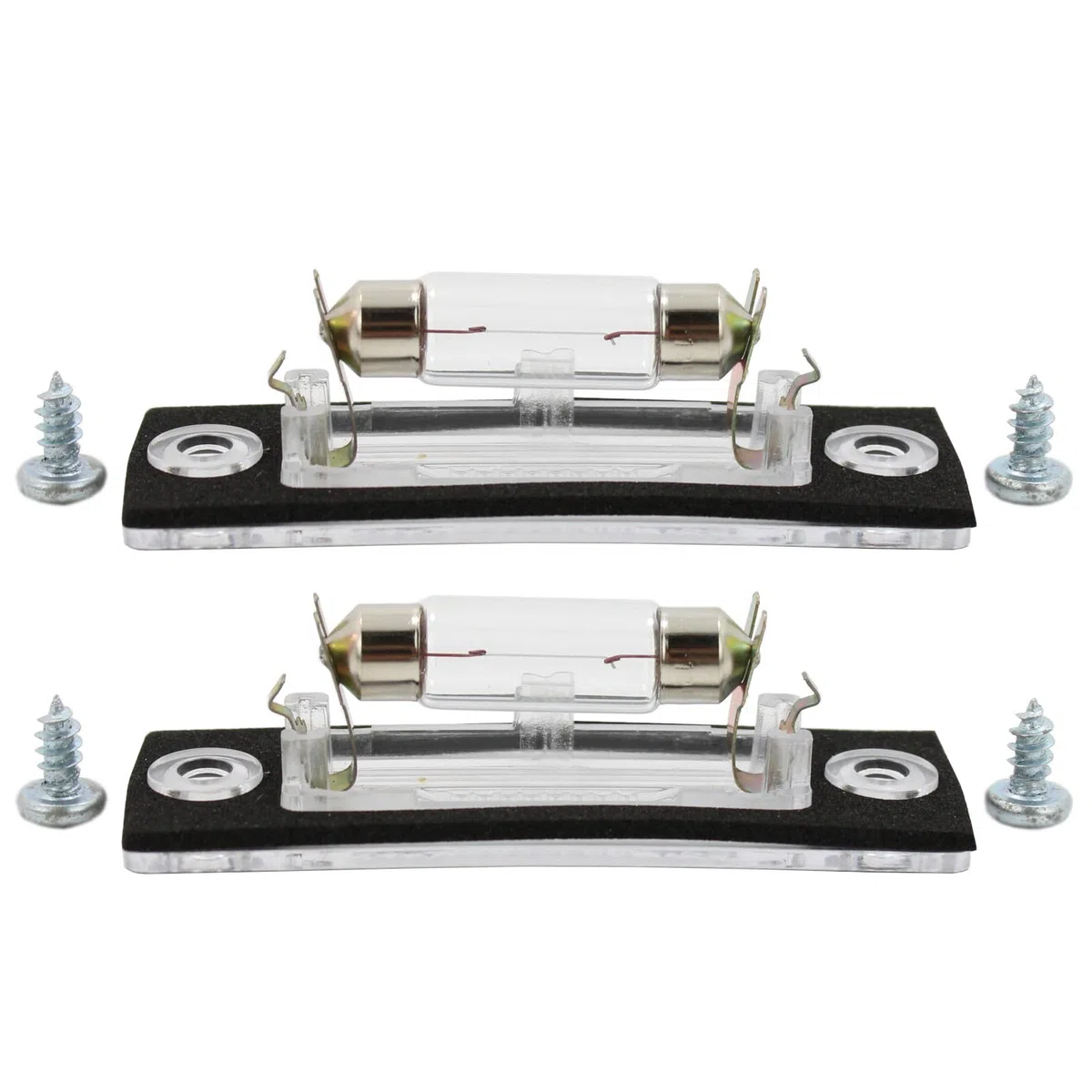 2x Lente de Lámpara de Luz para Matrícula Trasera, Bombilla para Volkswagen VW Passat Caddy T5 Transporter Multivan Touran Skoda Superb 3B5943021E 3B5943021 3B5943021A 3B5998026
