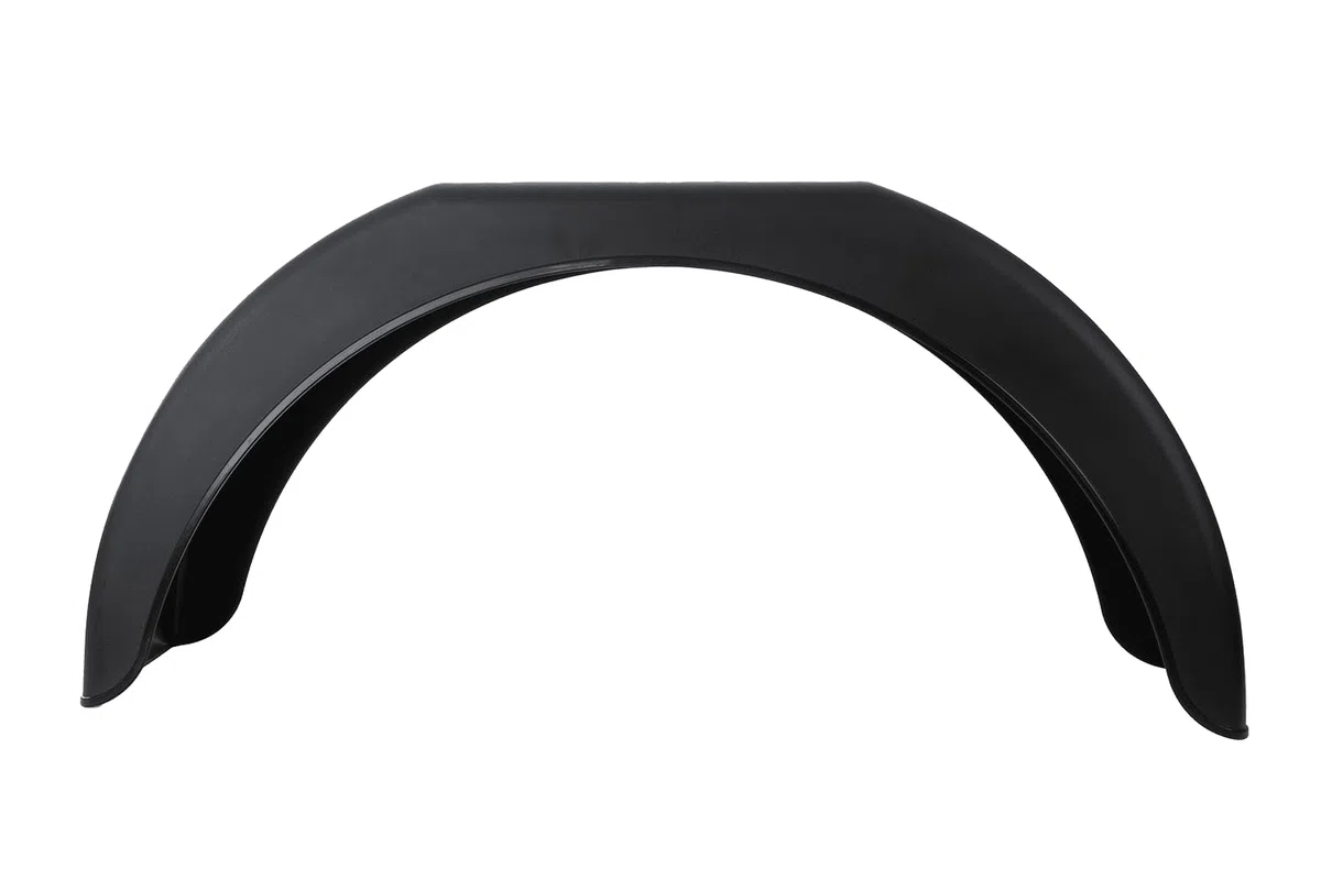 DOMAR Guardabarros Simple para Remolque 13 y 14 Pulgadas Paso de Rueda Plano de plástico 770 x 200 mm Cubierta Protectora antibarro Accesorio carrocería vehículos Ligeros