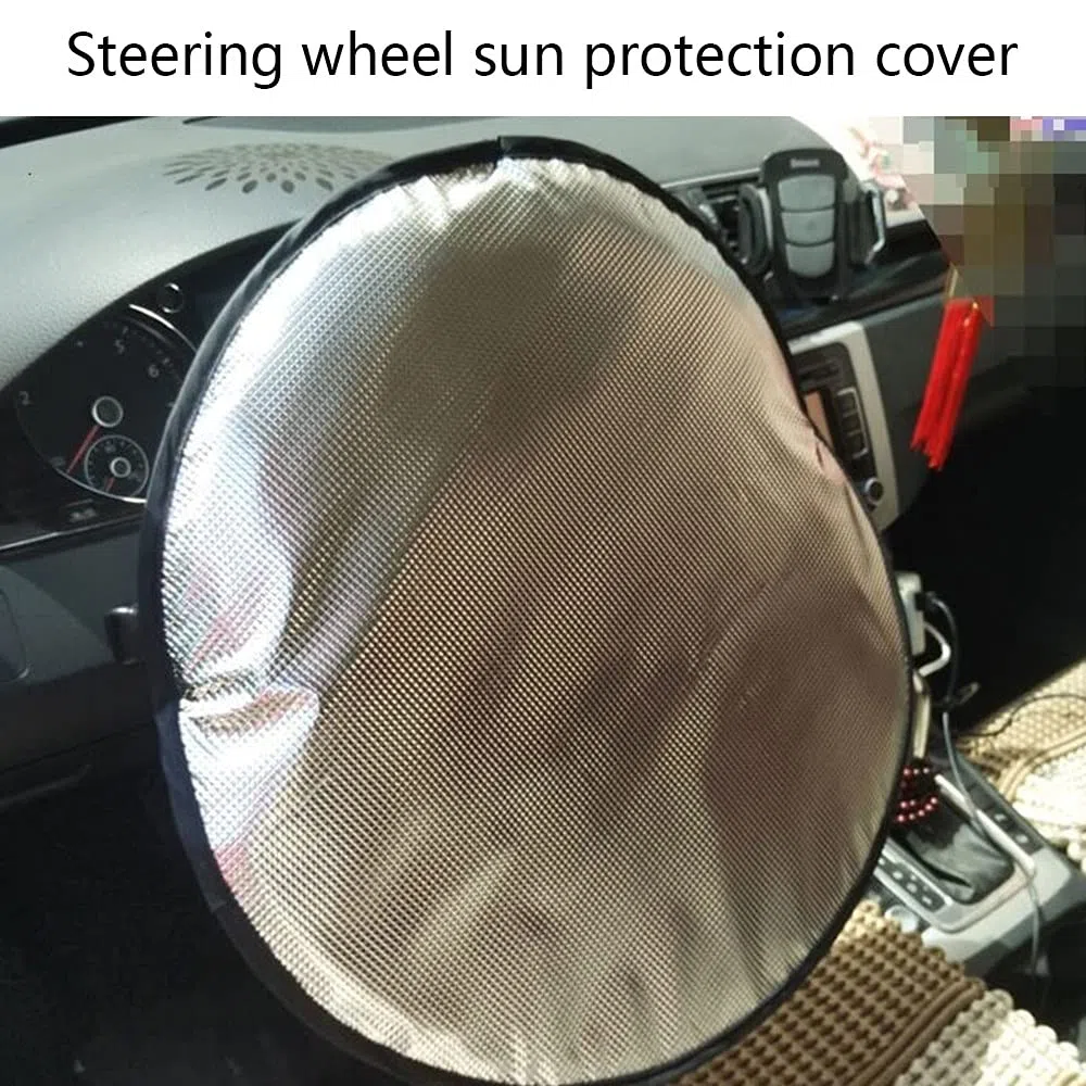 Cubierta de parasol para volante, protector solar anticalor, cubierta de aluminio para vehículos, protector solar para SUV, camión, furgoneta