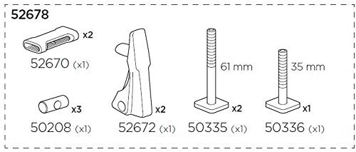 Thule 52678 Bolsa de Piezas de Montaje para 598