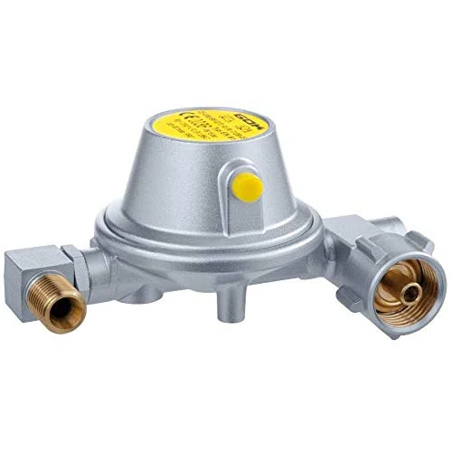 GOK Regulador U 30 mbar Regulador de gas Regulador de baja presión Tipo EN61 Válvula de seguridad de purga Botellas de gas