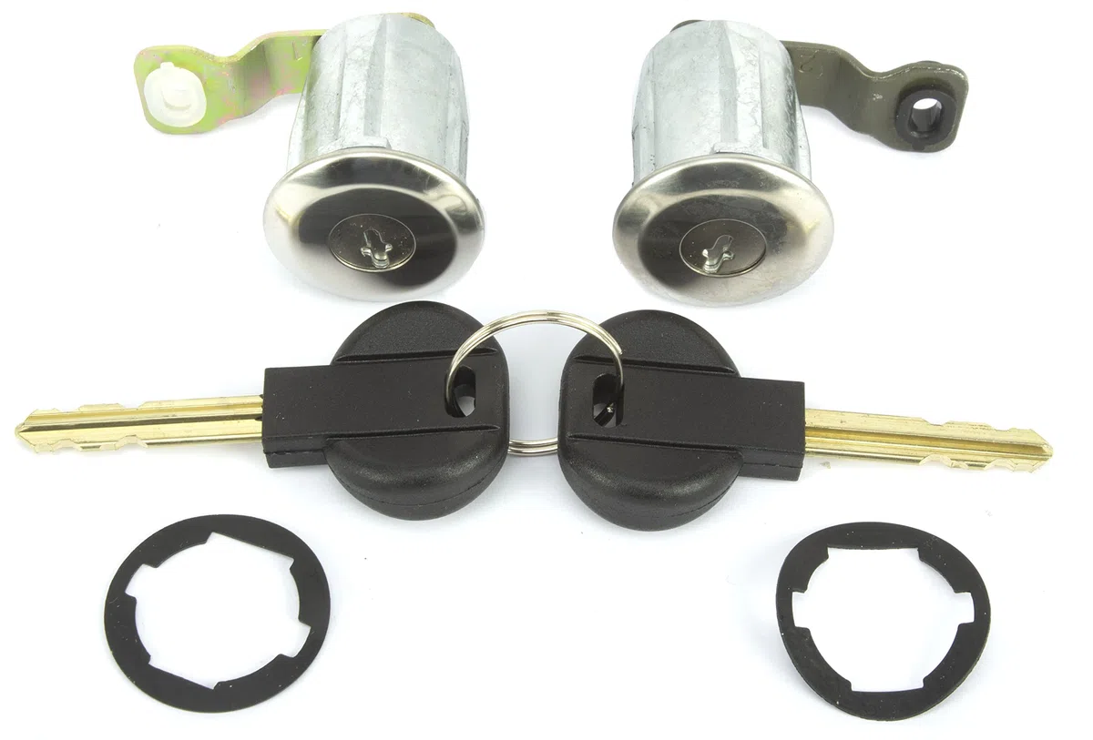 TarosTrade 60-0427-N-83744 Set De Bombines De Puerta Delantero Con 2 Llaves Iguales