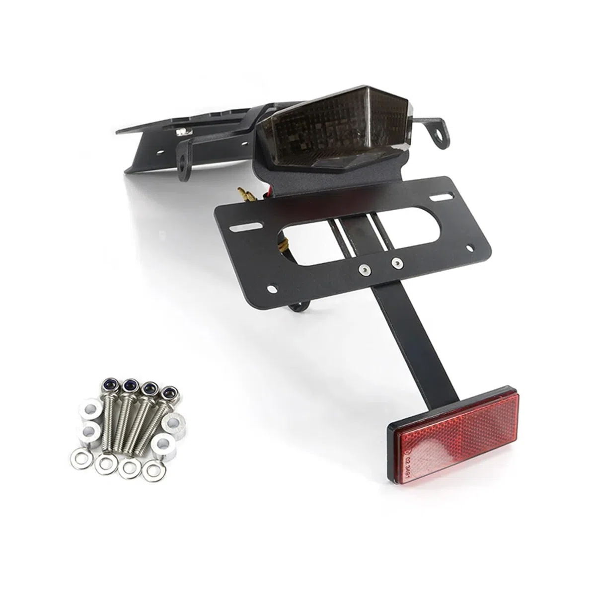 Soporte Compatible with Placa de matrícula, Organizador Trasero Compatible con Kit eliminador de Guardabarros Compatible con Triumph Bonneville T100 / SE/Scrambler/THRUXTON(B)