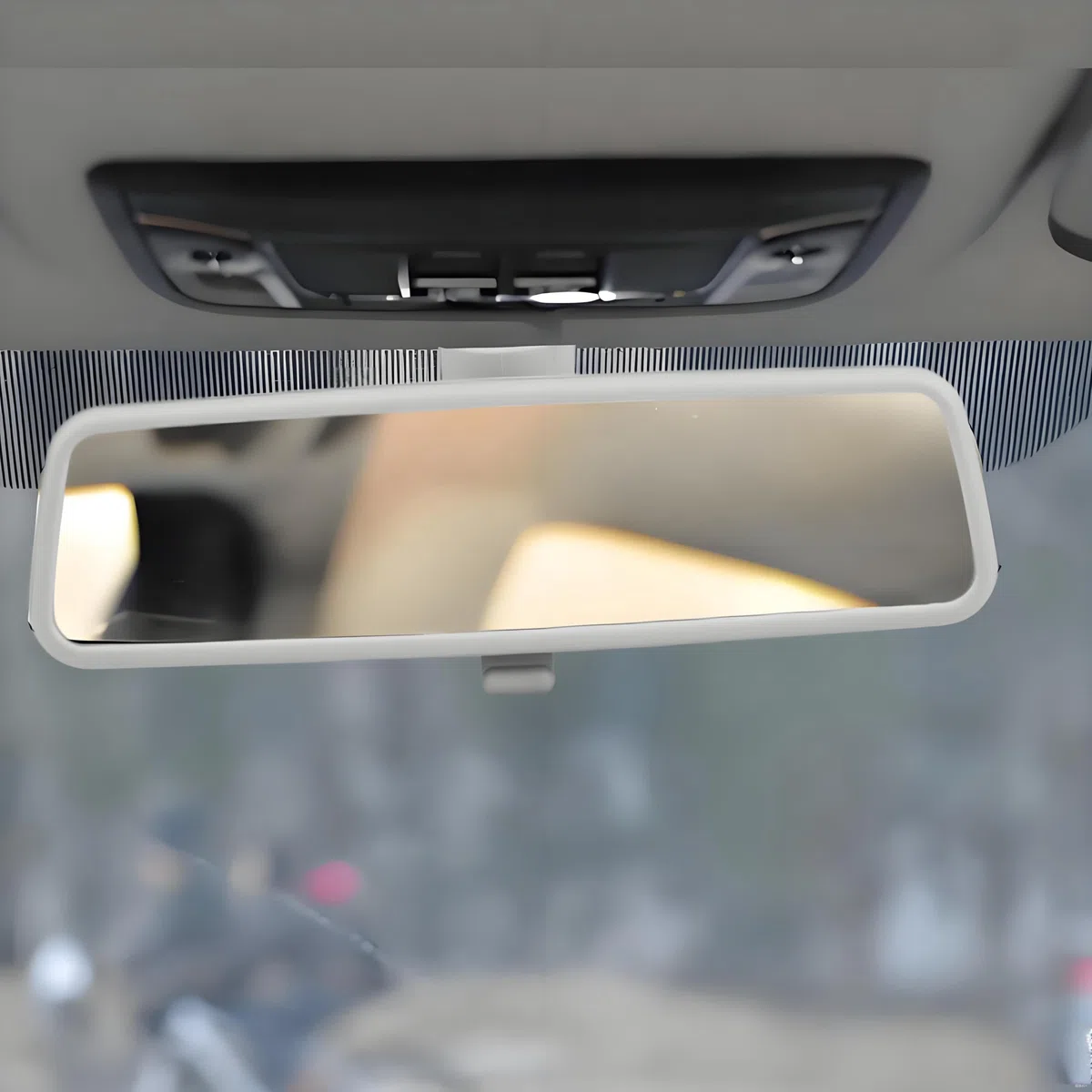 Espejo retrovisor interior, espejo retrovisor antideslumbrante, espejo retrovisor interior interior del coche para Passat B5 Jetta Golf MK4 99-05 3B0857511G(gris)