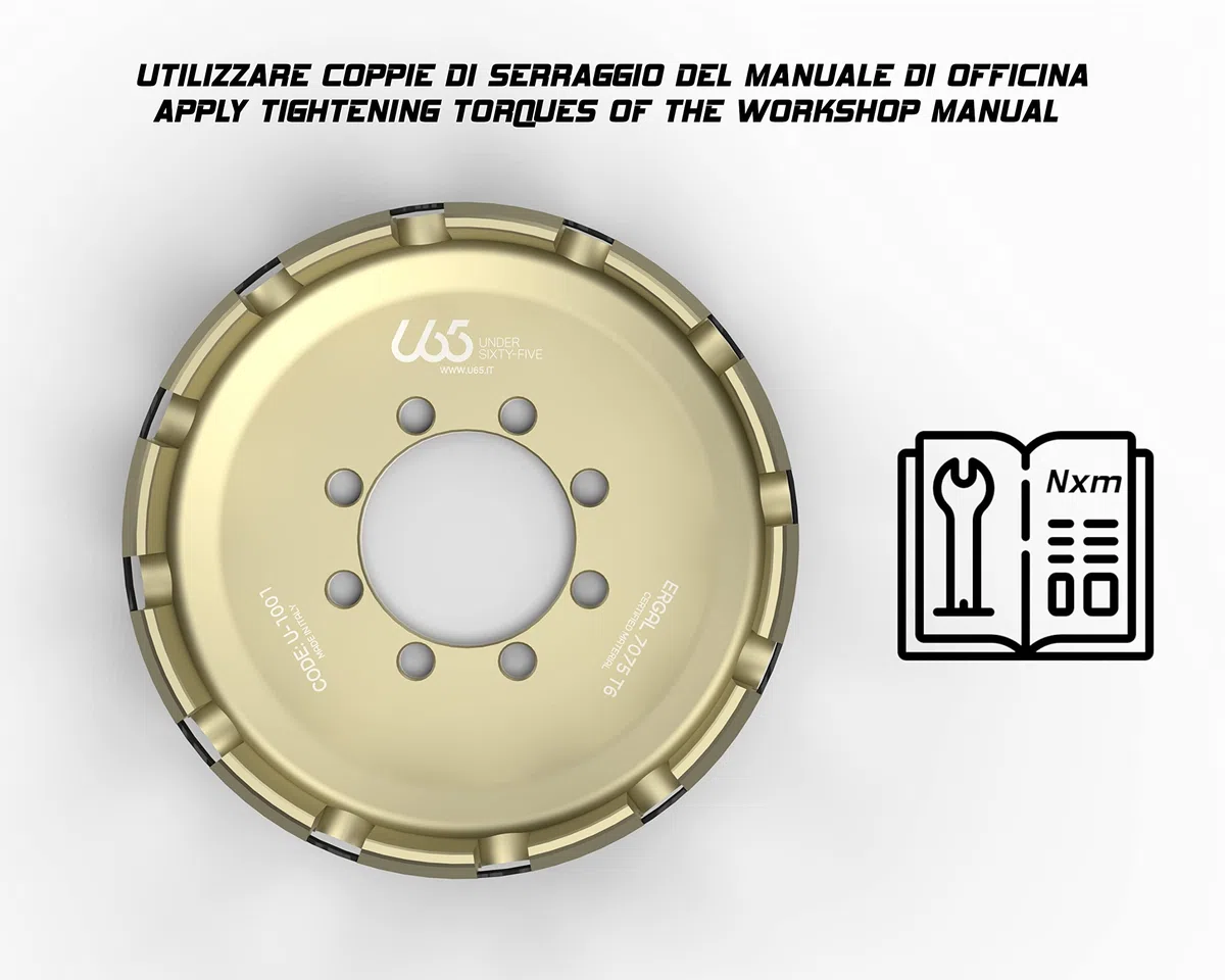 U65 Campana de embrague Ducati en Ergal - Made in Italy