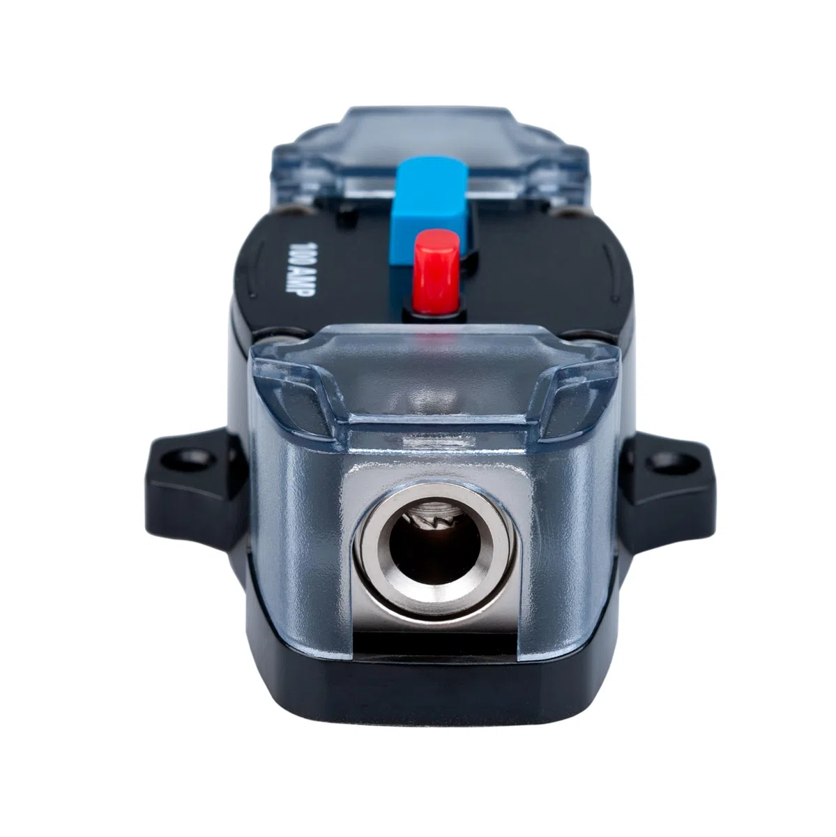 Disyuntor de 100 AMP 100A con Portafusibles En Línea de Recuperación Automática Bloque Inversor Reiniciable DC 12V-48V Manual para Motor de Arrastre Audio para Coche Automóvil Marina RV Barco Camión