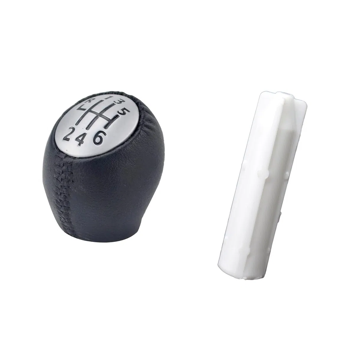 Palanca Cambios Para Laguna II 2001-2006 2007 2008 Adaptador De Manillar De Cuero 6 Perilla De Cambio De Velocidad Varilla Palanca Pluma Funda Interior Pomos Palanca Cambios(1 juego)