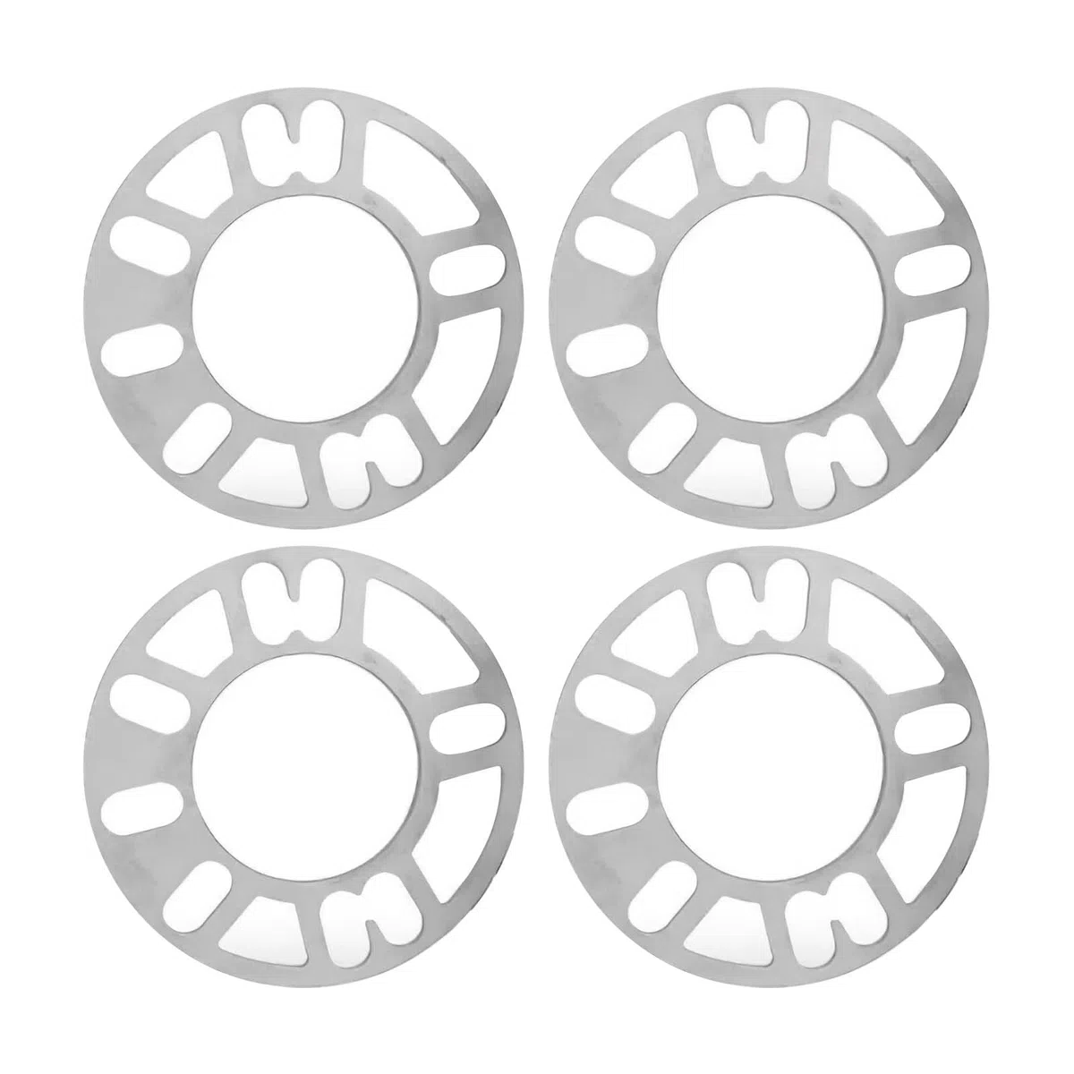 4 separadores de rueda de aleación de aluminio, espaciadores universales de 8 mm, espaciadores de ruedas de aleación para mejorar la estabilidad y el aspecto del coche