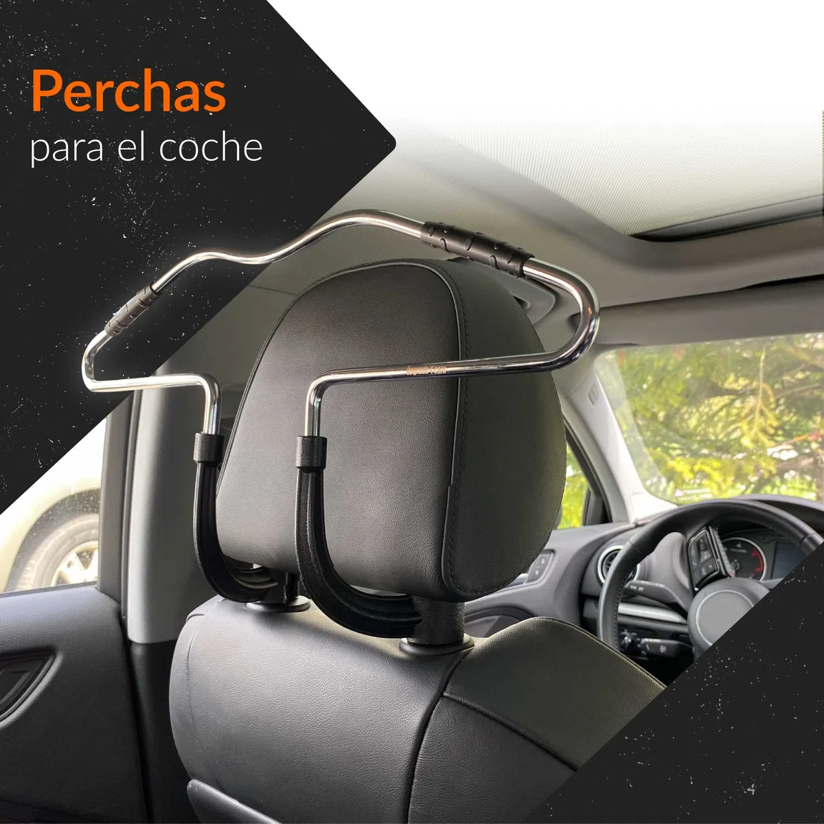 Upgrade4cars Percha Coche Reposacabezas | Perchero para Camisas y Chaquetas | Accesorios Coches
