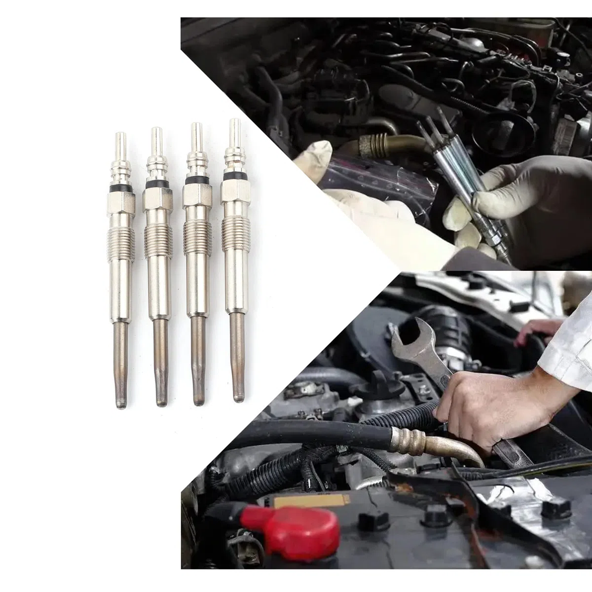 Bujía incandescente diesel del calentador, bujías incandescentes diesel del calentador 4pcs/set para Seat Bujias Precalentamiento Bougie De Prechauffage