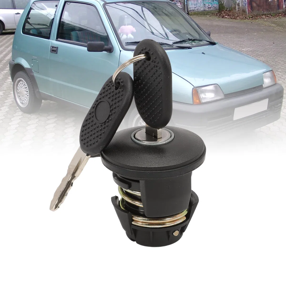 Cerradura con llave para tapa de depósito de combustible para Uno Panda Kasten 126 Elegant Cinquecento 5899119 46576969
