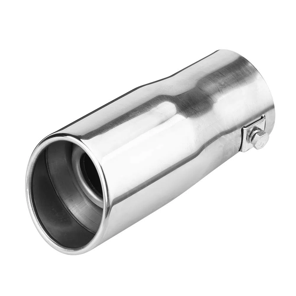 Silenciador Trasero De Acero Inoxidable Para Automóvil Tubo De Escape Trasero Compatible Con Vehículos Pequeños Y Diámetro 55 65 Mm Diseño Inclinado Y Elegante Para Personalizar