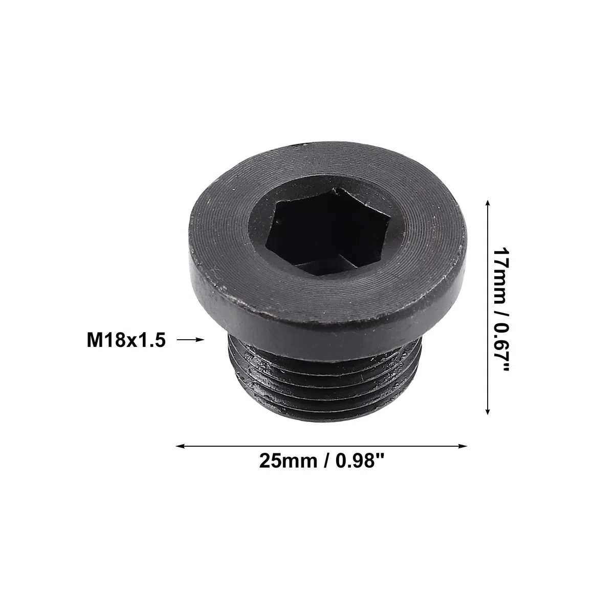 QUARKZMAN Tornillo Tapón De Drenaje De Aceite Para Bmw X5 04-17 4Uds | Oe 07 11 9 905 428, Para Bmw 550I 06-16/X6 08-17/750I 06-17, Para Mazda 3 06-14/Cx-5 13-15, Incluye 4 Juntas