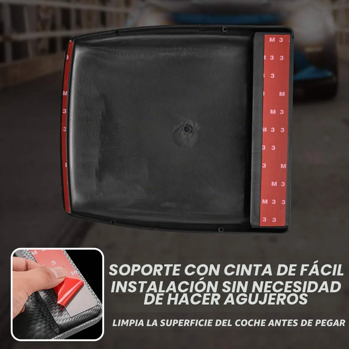 KATUR - Toma de aire decorativa para el capó del coche, ajuste universal