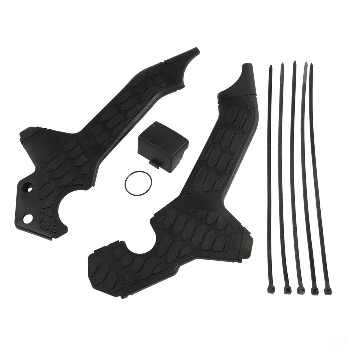 Protector de marco de motocicleta para Honda CRF300L, cubierta de protección de cuerpo ABS para CRF 300 L, negro/rojo/azul/blanco para CRF300-L (negro)