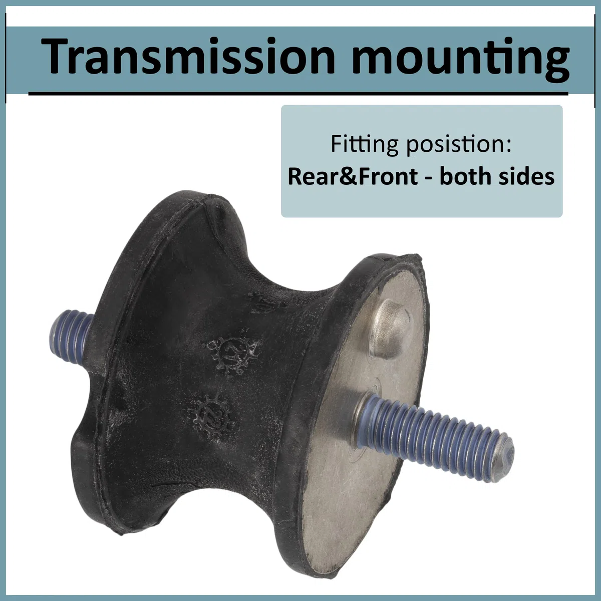 AERZETIX - C66596 - Suspensión, caja de cambios - lado de montaje: ambos lados - compatible con números ОЕ 1138 517, 2231 6753316, 22316771220, 22316799330, 23701138517, 6753316