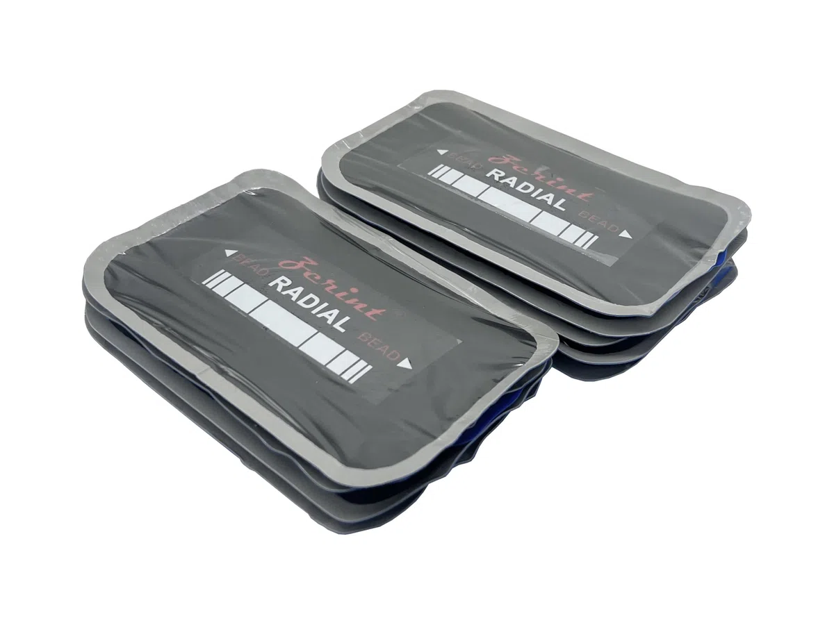 TP-R07 Parche de Reparación Radial, Parche de Reparación de Pinchazos de Neumáticos para Automóviles, Camiones, Autobuses, 5" x 3", 2 Capas, 9 Piezas