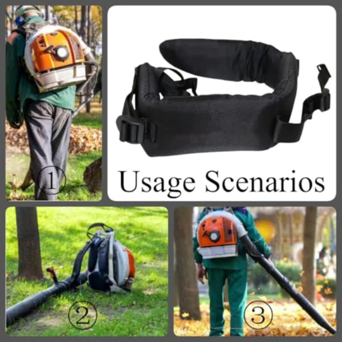 Correa de hombro para soplador de repuesto BR500 BR550 BR600 BR700 mochila para sopladores de hojas, para piezas OEM 4282-710-9020 y 4282-710-9030, paquete de 2