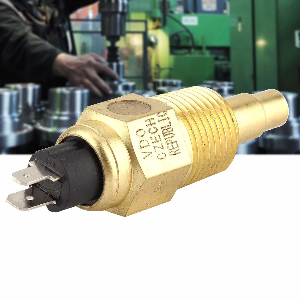 Sensor de temperatura del agua del motor 1/2NPT Sensor de temperatura para medidor de aceite y agua, accesorio de motor