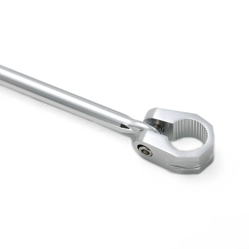 Fast Pro - Barra de equilibrio ajustable para manillar de moto, 22 mm, color plateado