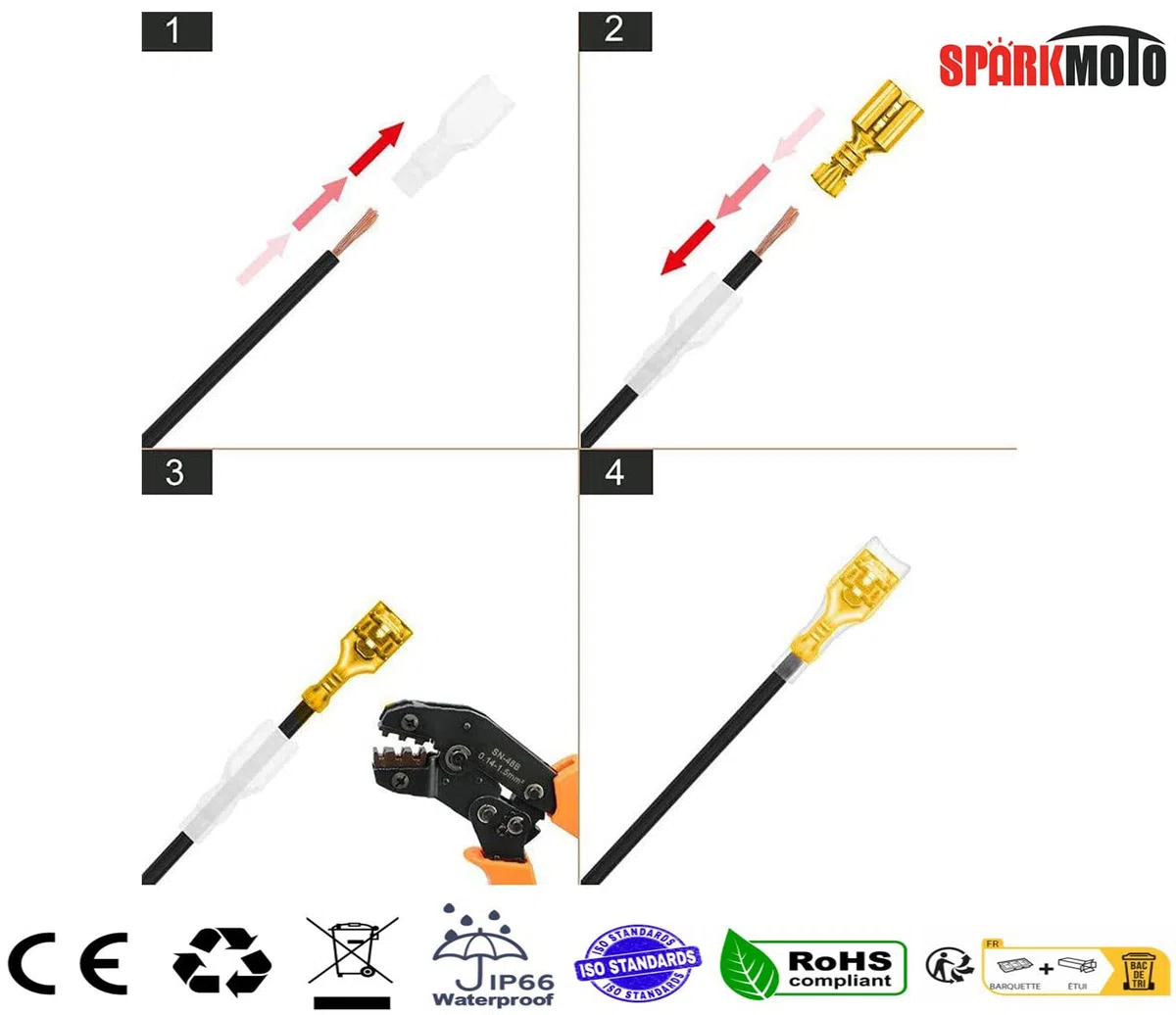 3 Piezas x Enchufe de Remolque 3 Pines y Zócalo de Remolque 3 Pines 12V, Enchufe Eléctrico del Tractor Hembra 3 Polos zócalo Tractor Macho 3 Pines Impermeable para Agrícola (3 Piezas)