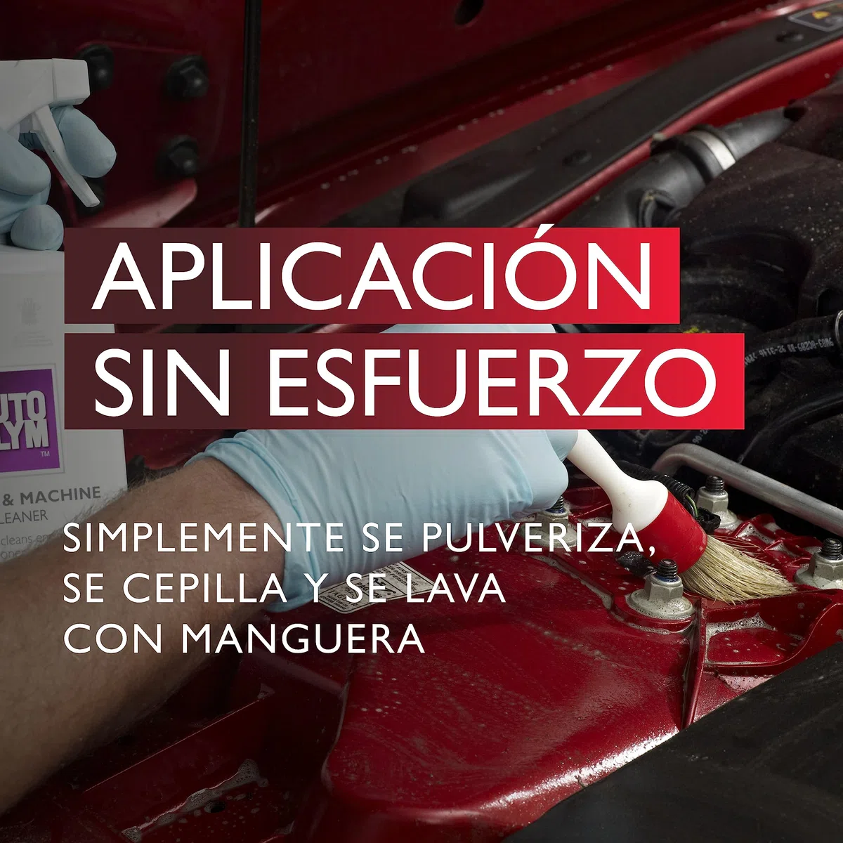 Autoglym Espray Limpiador de Motores y Maquinaria - Disuelve Aceite, Grasa y Suciedad, Sin Disolventes y Biodegradable, 1 L