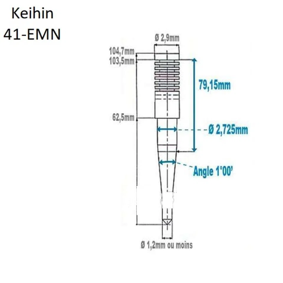 Keihin FCR 35 a 41 mm - 41 mm - Aguja de carburador para moto