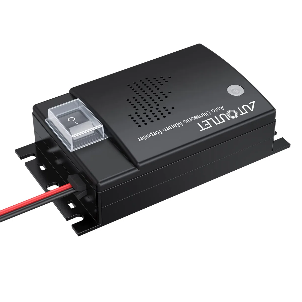 AUTOUTLET Repelente de Ratas Ultrasonico Coche, DC 12V, Sonidos Ultrasónicos Marten Defense Marten Protección Accesorios para Vehículos con Luces Indicadoras de Trabajo, Línea de Extensión 50cm