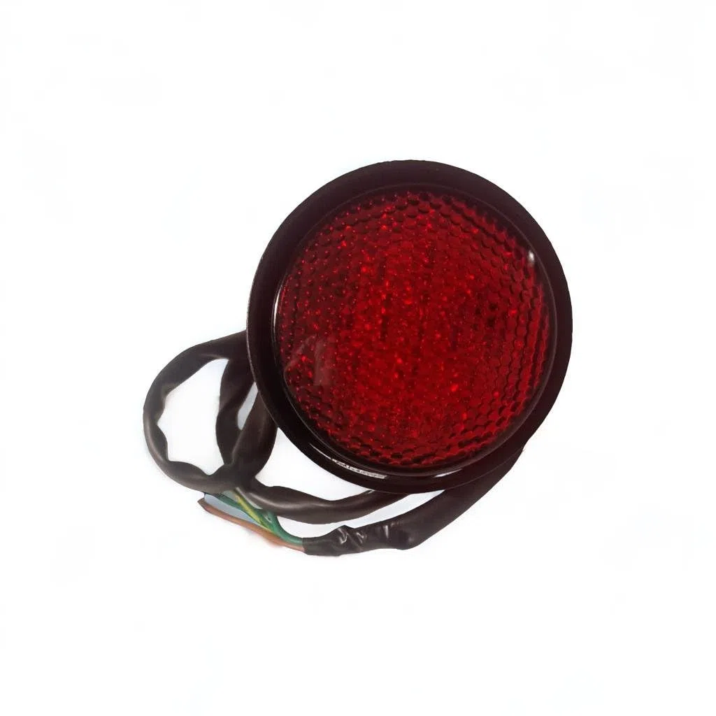 Nuar,Piloto Trasero para Moto, Luz de Matrícula, Incluye Soporte y Tubo Termorretráctil para Conexión,Luz led, Homologado, para Todo Tipo de Motos, Custom, Retro, Café Racer,Scrambler,Bobber.